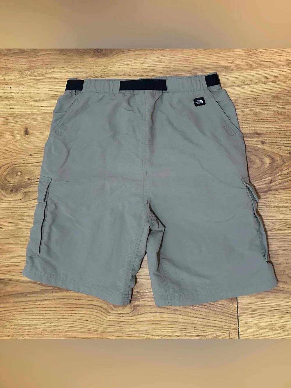 The North Face Men’s Small Gray Nylon Belted Cargo Hiking Shorts